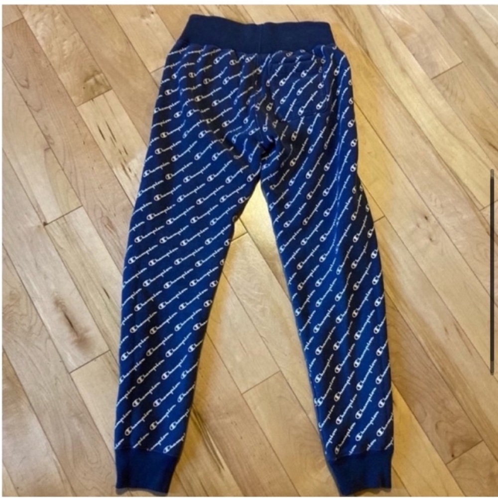 Champion Vintage logo printed reverse weave joggers size extra small XS - Picture 5 of 10